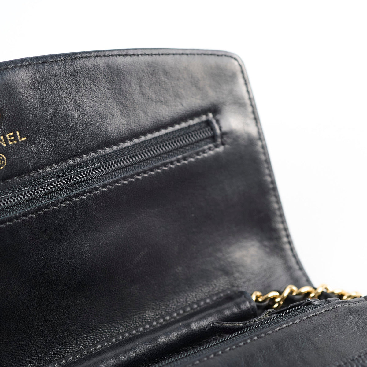 Chanel CC Logo Wallet On Chain WOC Black - photo 8