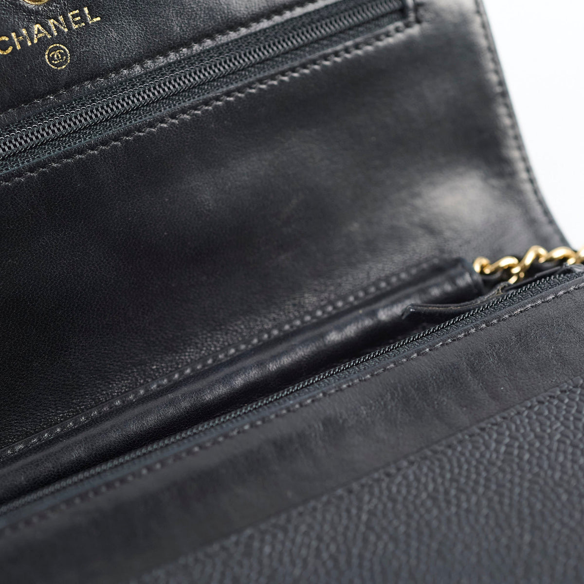 Chanel CC Logo Wallet On Chain WOC Black - photo 7