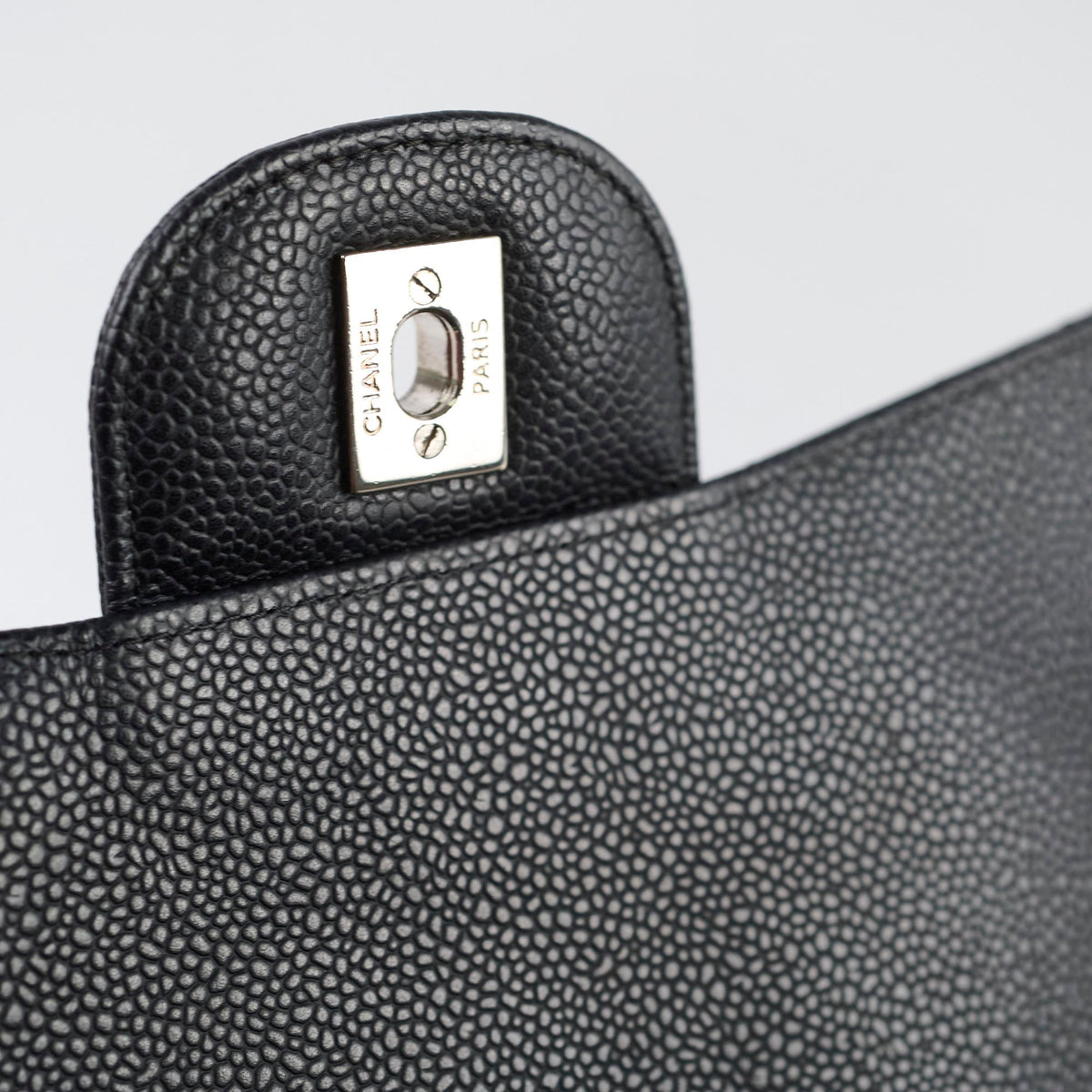 Chanel Maxi Single Flap Black Caviar SHW - photo 10