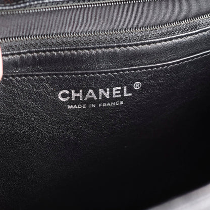 Chanel Maxi Single Flap Black Caviar SHW - photo 7