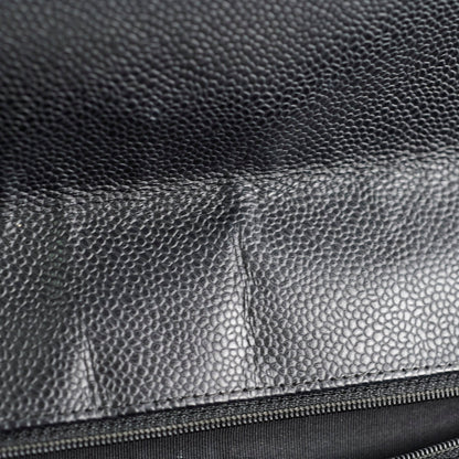 Chanel Maxi Single Flap Black Caviar SHW - photo 6