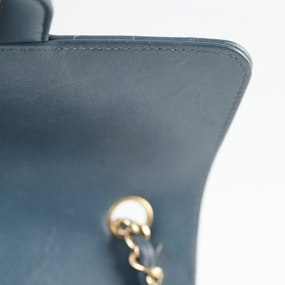 Chanel Chevron Mini Rectangular Classic Flap Dark Grey/Blue - photo 14