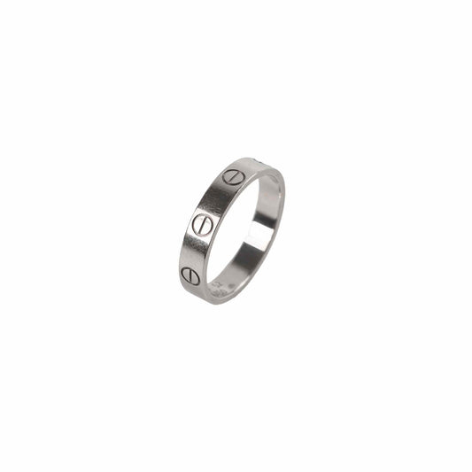 Cartier Love Ring Small Model White Gold Size 52 - photo 1