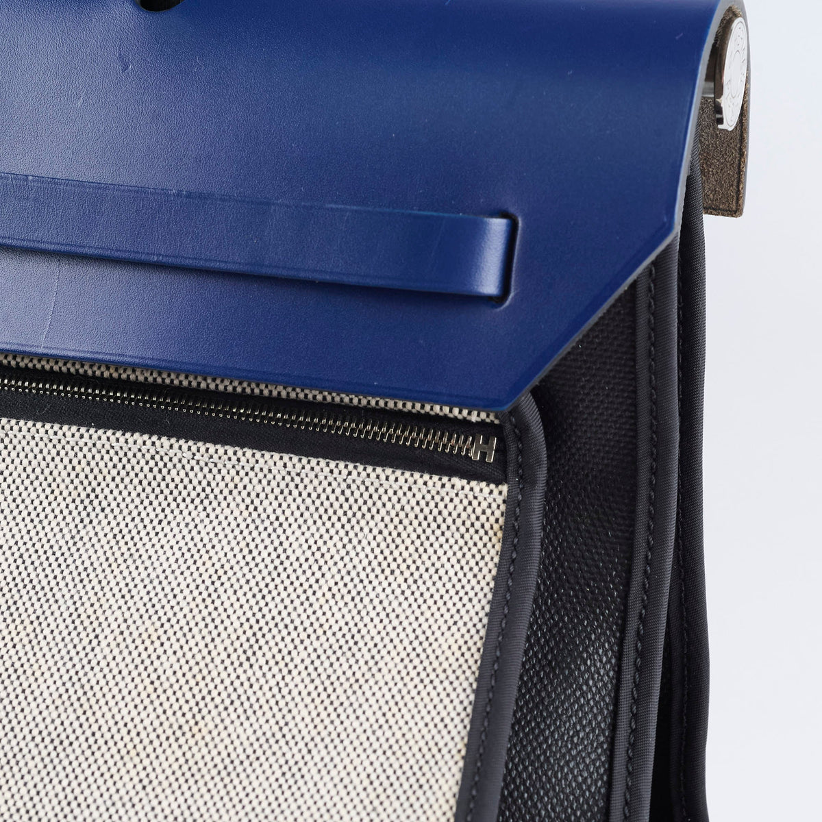 Hermes Herbag Zip 39 Bag Berline Canvas/Leather Black/Blue SHW - photo 18