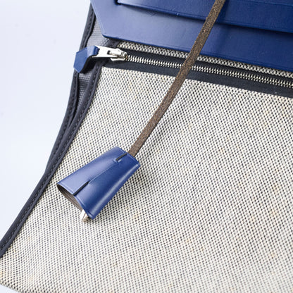 Hermes Herbag Zip 39 Bag Berline Canvas/Leather Black/Blue SHW - photo 16