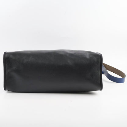 Hermes Herbag Zip 39 Bag Berline Canvas/Leather Black/Blue SHW - photo 5