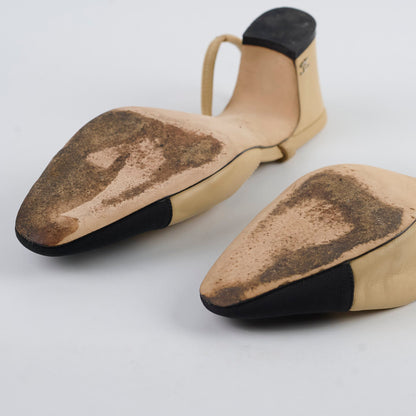 Chanel Slingbacks Beige Two Tone size 37 - photo 11