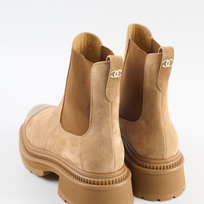 Chanel Suede Boots Light Brown Size 36 - photo 10