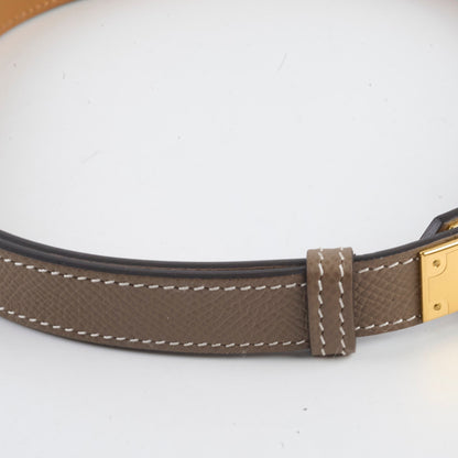 Hermes Kelly Belt Etoupe GHW - photo 7
