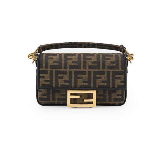 Fendi mini baguette chain zucca crossbody top handle - photo 1