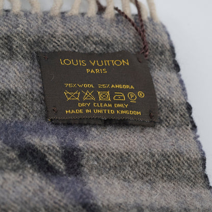 Louis Vuitton 1854 Striped Wool Scarf Grey - photo 4