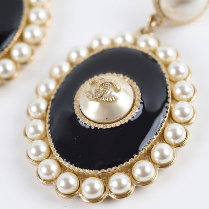 Chanel CC Pearl Oval Earrings (Costume Jewellery) - photo 5