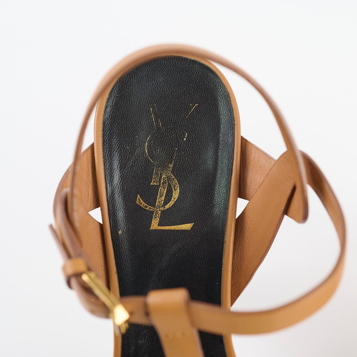 Saint Laurent Tribute Platform Heels Tan Size 37 - photo 10