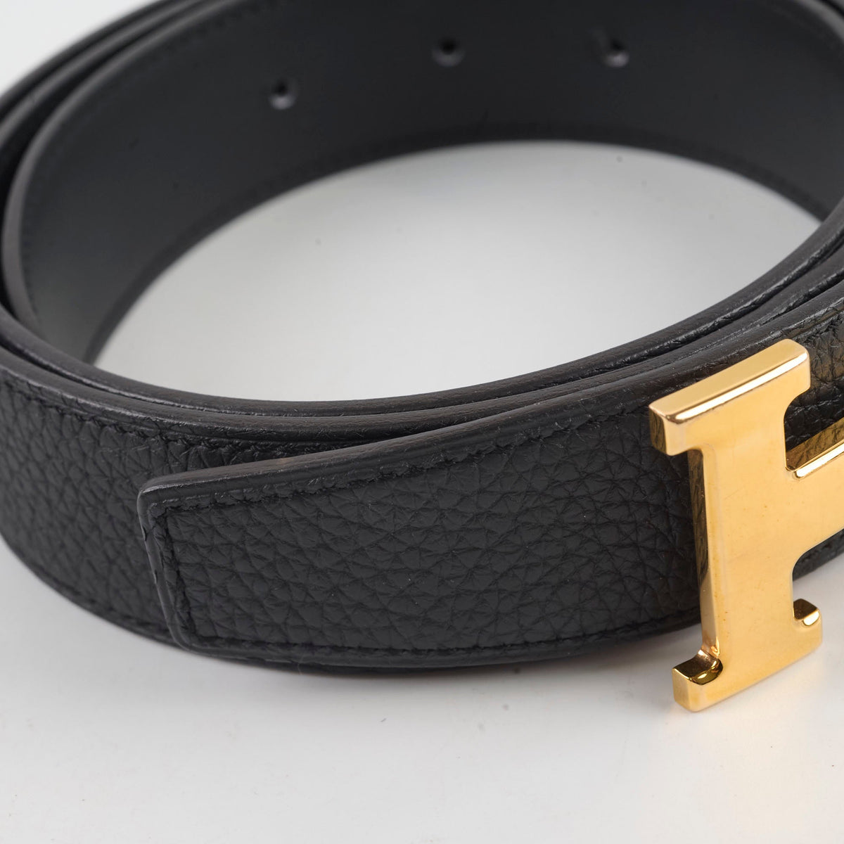 Hermes Constance Belt Togo Swift Black Size 90 Y stamp33303 - photo 6