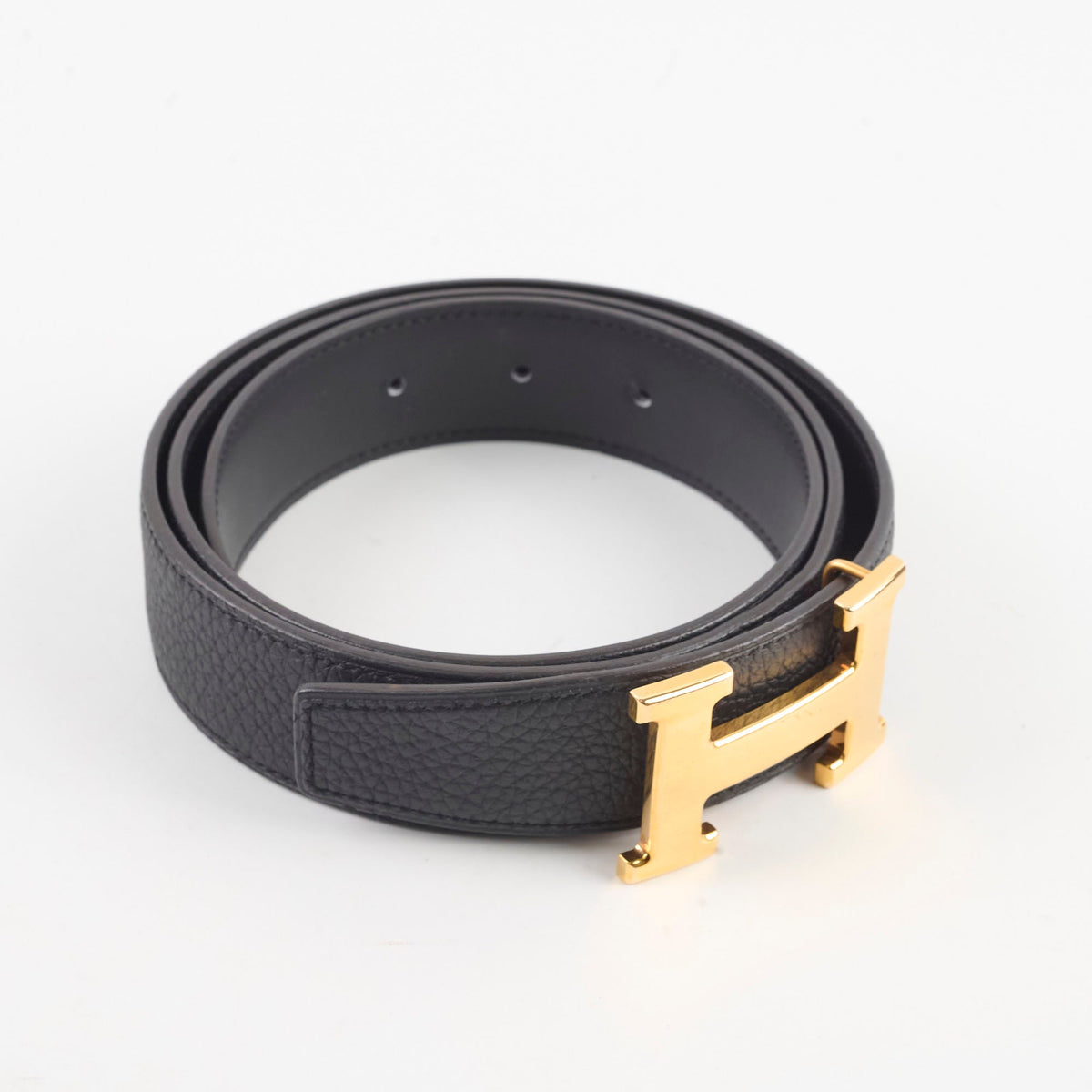 Hermes Constance Belt Togo Swift Black Size 90 Y stamp33303 - photo 2