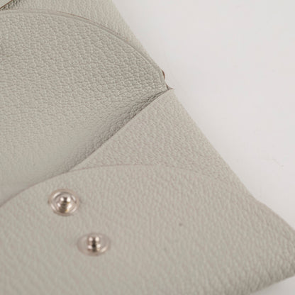 Hermes Calvi Duo Compact Chevre Mysore Gris Perle - photo 5
