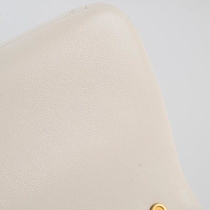 Chanel Square Seasonal Pearl Flap White Lambskin (microchip) - photo 6