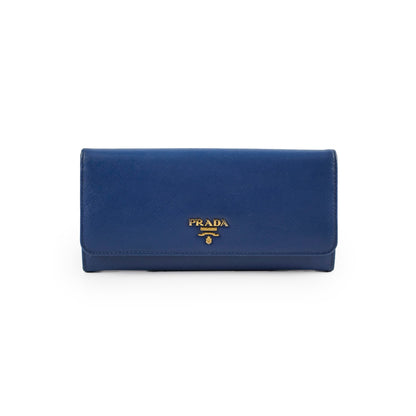 Prada Blue Saffiano Wallet - photo 1