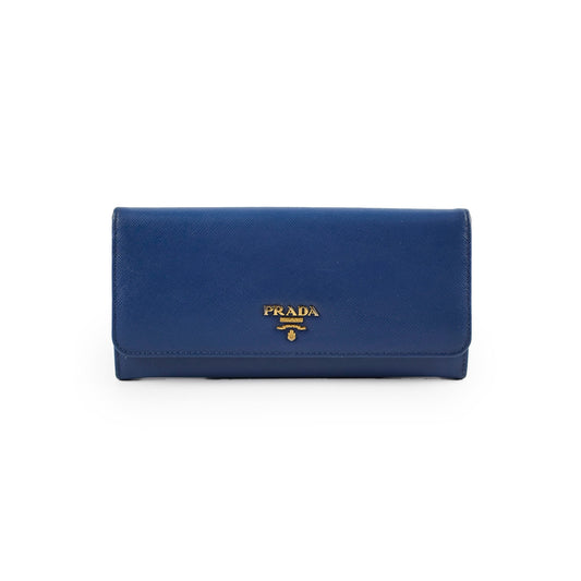 Prada Blue Saffiano Wallet - photo 1
