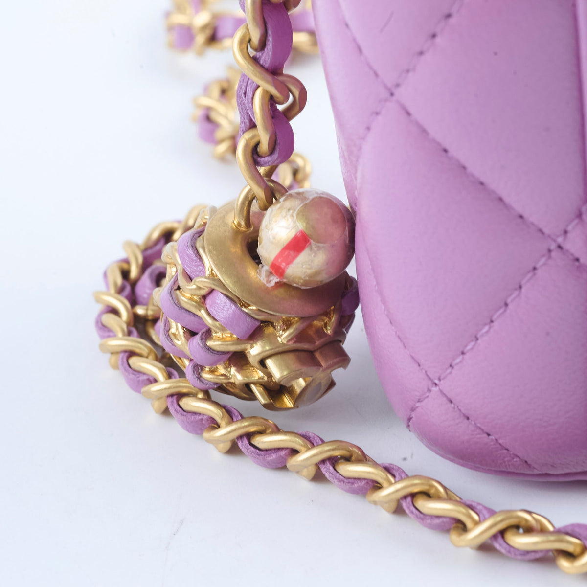 Chanel Mini Pearl Crush Vanity Purple Lambskin - photo 10