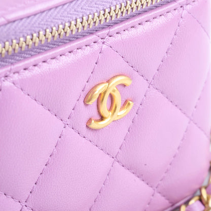 Chanel Mini Pearl Crush Vanity Purple Lambskin - photo 11