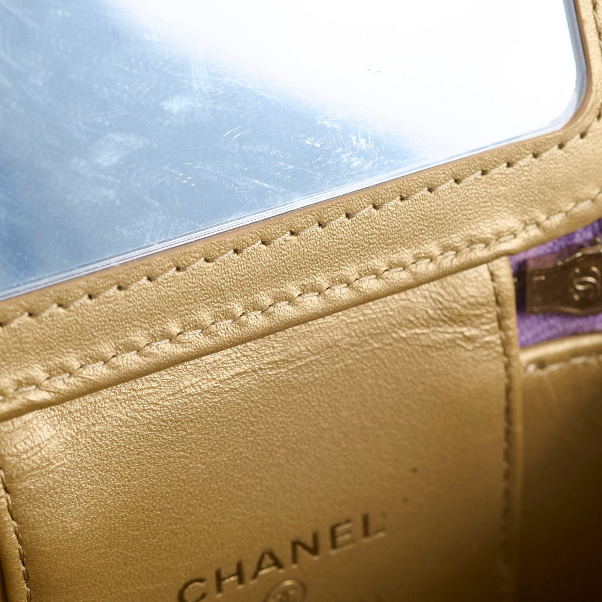 Chanel Mini Pearl Crush Vanity Purple Lambskin - photo 6
