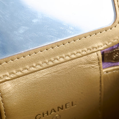 Chanel Mini Pearl Crush Vanity Purple Lambskin - photo 6
