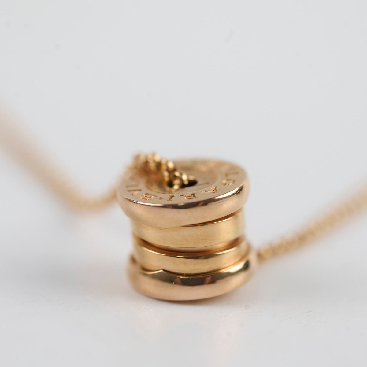 Bulgari Mini B/Zero1 Necklace Pink Gold - photo 5