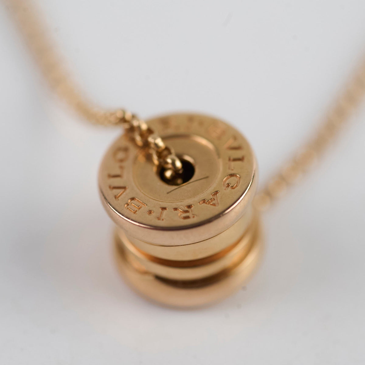 Bulgari Mini B/Zero1 Necklace Pink Gold - photo 4