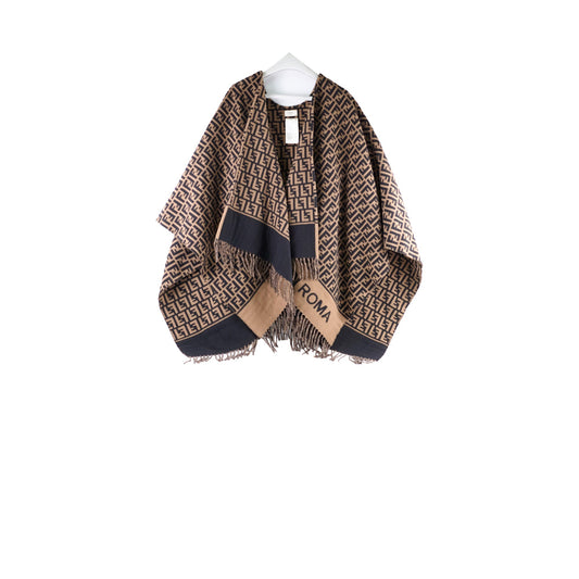 Fendi Wool Poncho Zucca - photo 1