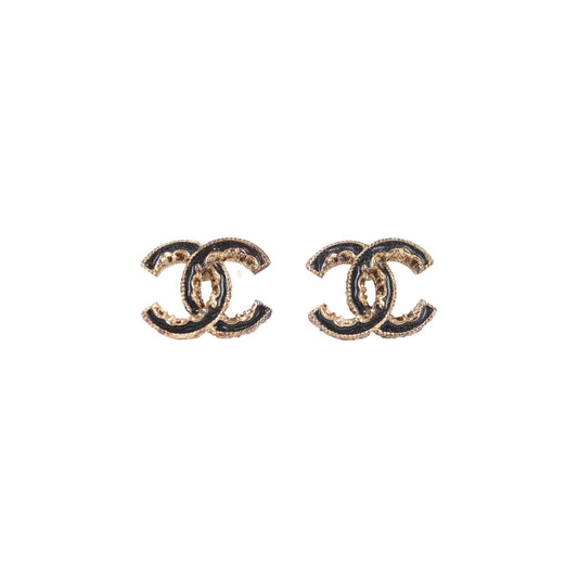Chanel CC Earrings Black Costume Jellewery - photo 1