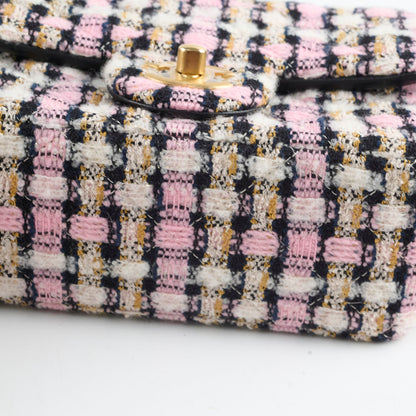 Chanel Mini Square Crush Tweed Pink Micrchipped - photo 10