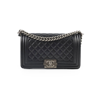 Chanel Old Medium Boy Black - photo 1