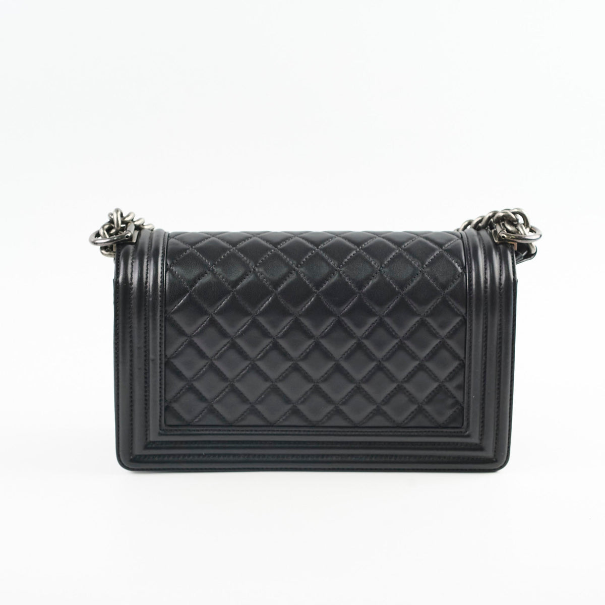 Chanel Old Medium Boy Black - photo 2