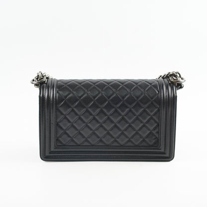 Chanel Old Medium Boy Black - photo 2