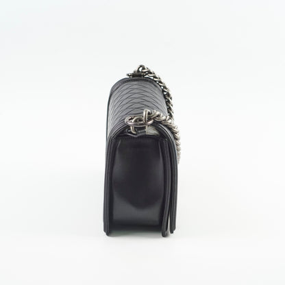 Chanel Old Medium Boy Black - photo 4