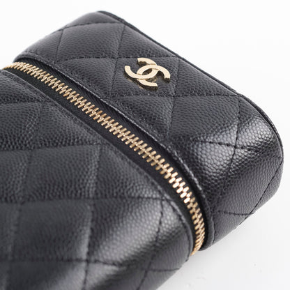 Chanel Caviar Vertical Vanity Case Black - photo 9
