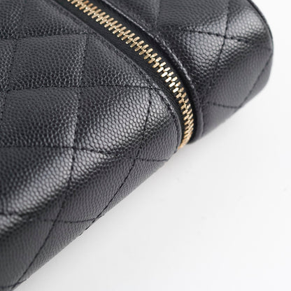 Chanel Caviar Vertical Vanity Case Black - photo 8