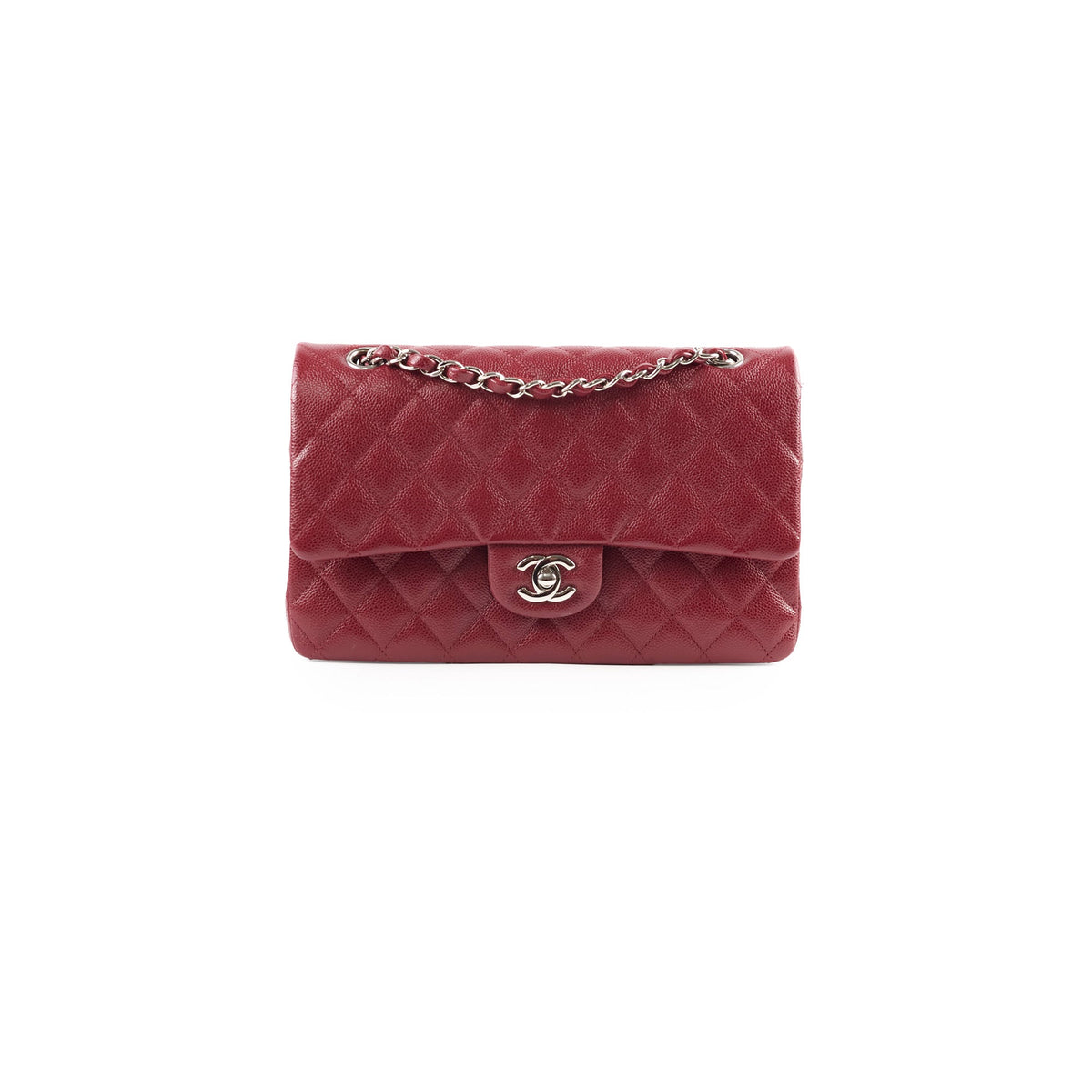 Chanel Medium M/L Caviar Classic Flap Red - photo 1