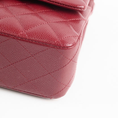 Chanel Medium M/L Caviar Classic Flap Red - photo 13