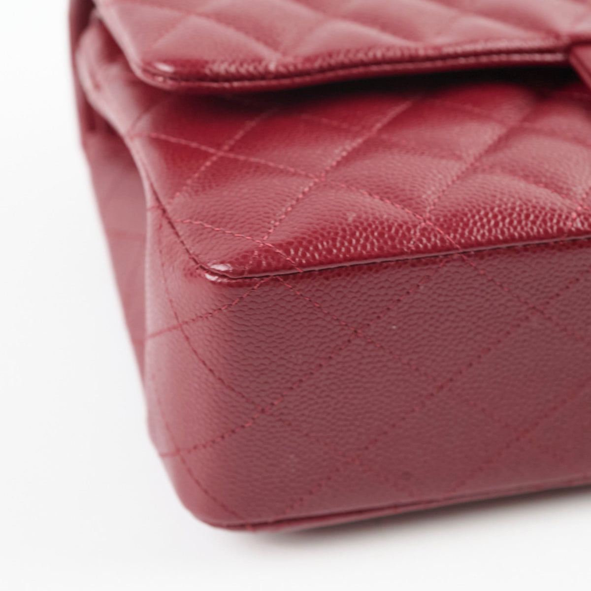 Chanel Medium M/L Caviar Classic Flap Red - photo 11