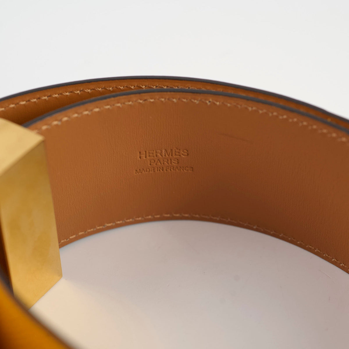 Hermes Collier De Chien CDC Belt Yellow Size 85 - photo 6