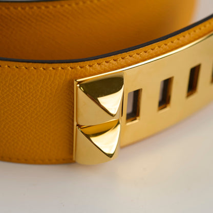 Hermes Collier De Chien CDC Belt Yellow Size 85 - photo 4