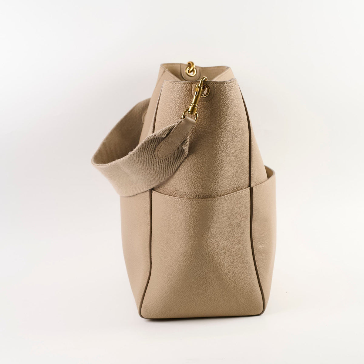 CELINE Sangle Tote Beige - photo 3