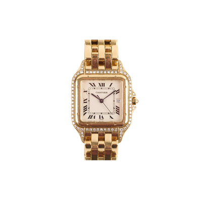 Cartier Vintage De Panthere Watch Medium Yellow Gold with Diamonds 127000M - photo 1