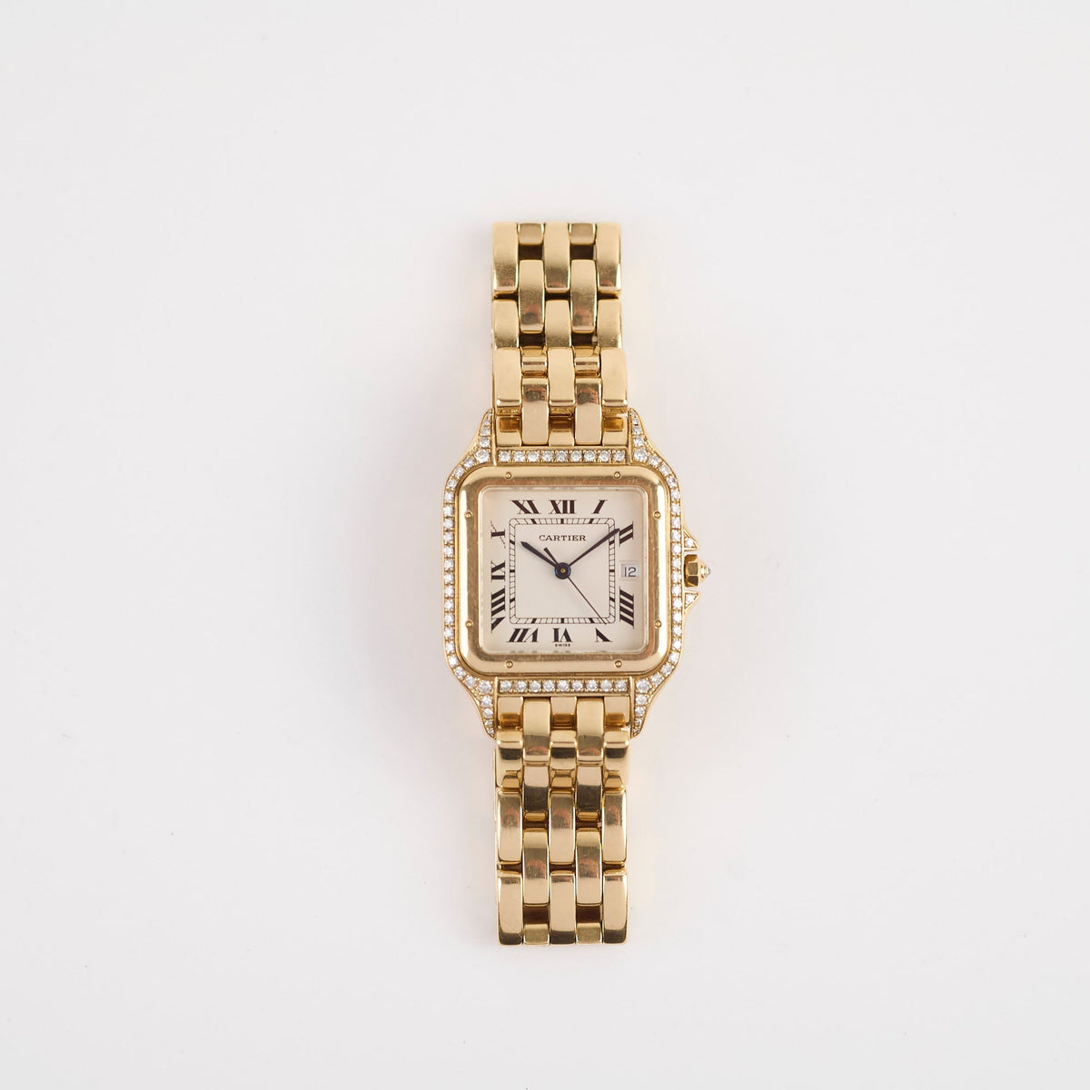 Cartier Vintage De Panthere Watch Medium Yellow Gold with Diamonds 127000M - photo 2