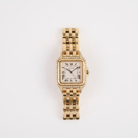Cartier Vintage De Panthere Watch Medium Yellow Gold with Diamonds 127000M - photo 2