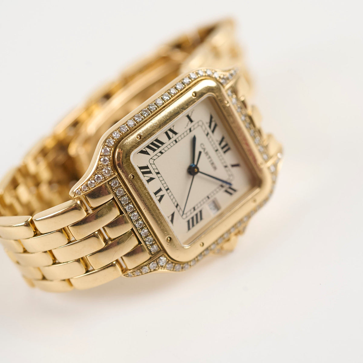 Cartier Vintage De Panthere Watch Medium Yellow Gold with Diamonds 127000M - photo 10