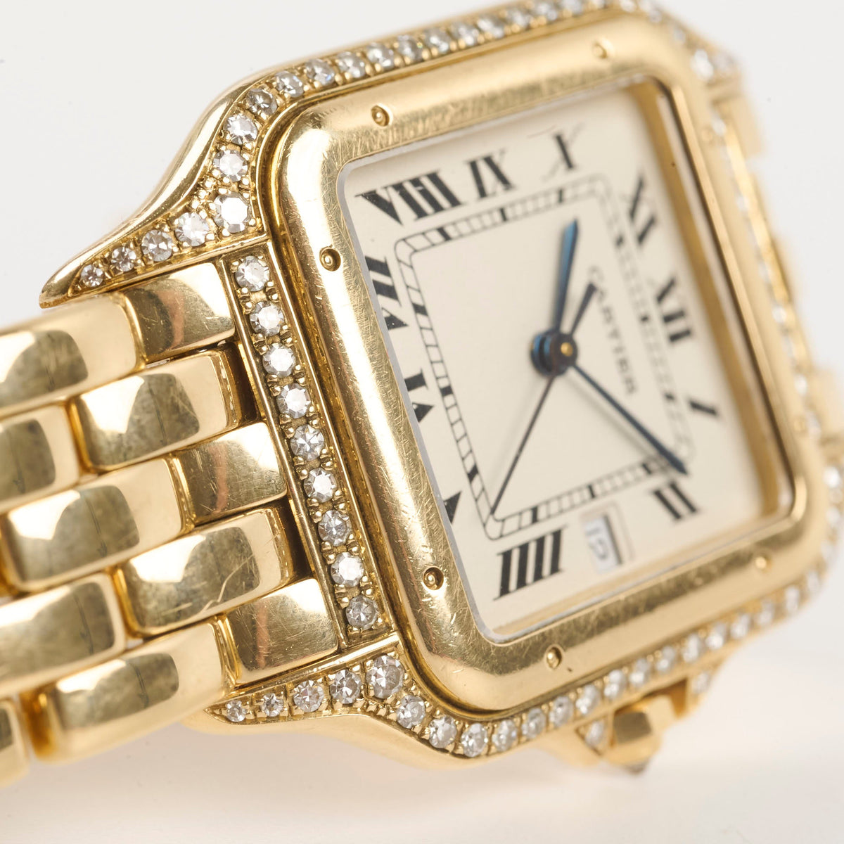 Cartier Vintage De Panthere Watch Medium Yellow Gold with Diamonds 127000M - photo 5