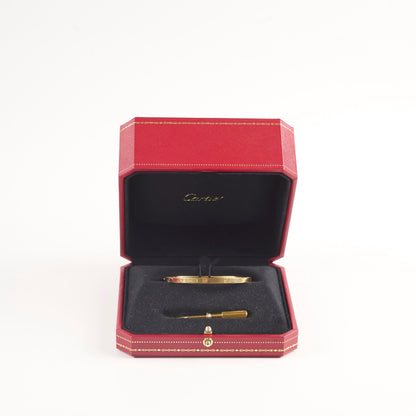 Cartier Small Model Love Bracelet Yellow Gold Size 17 - photo 2